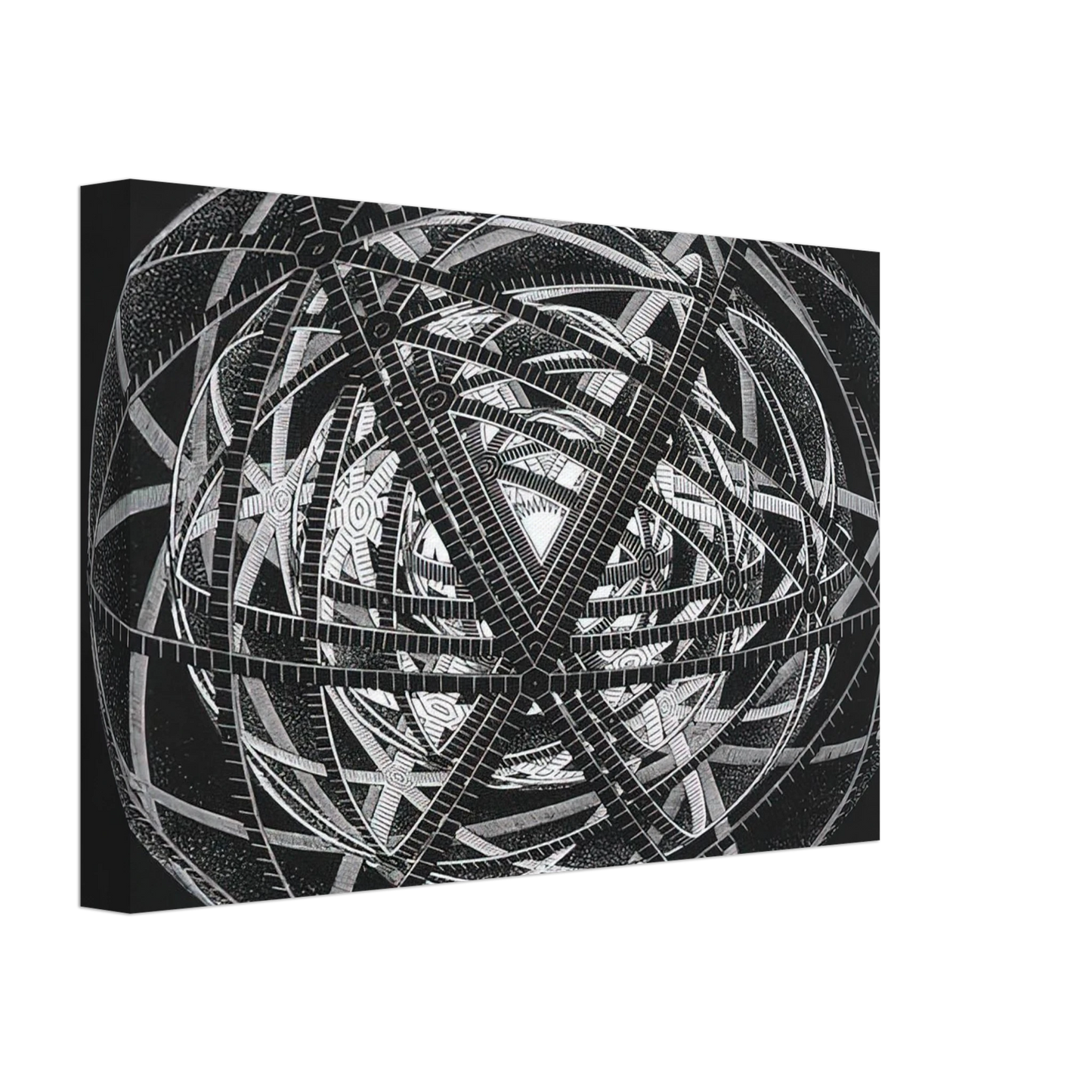MC Escher - CONCENTRIC RINDS Canvas - 40x60 cm / 16x24 inches-canvas