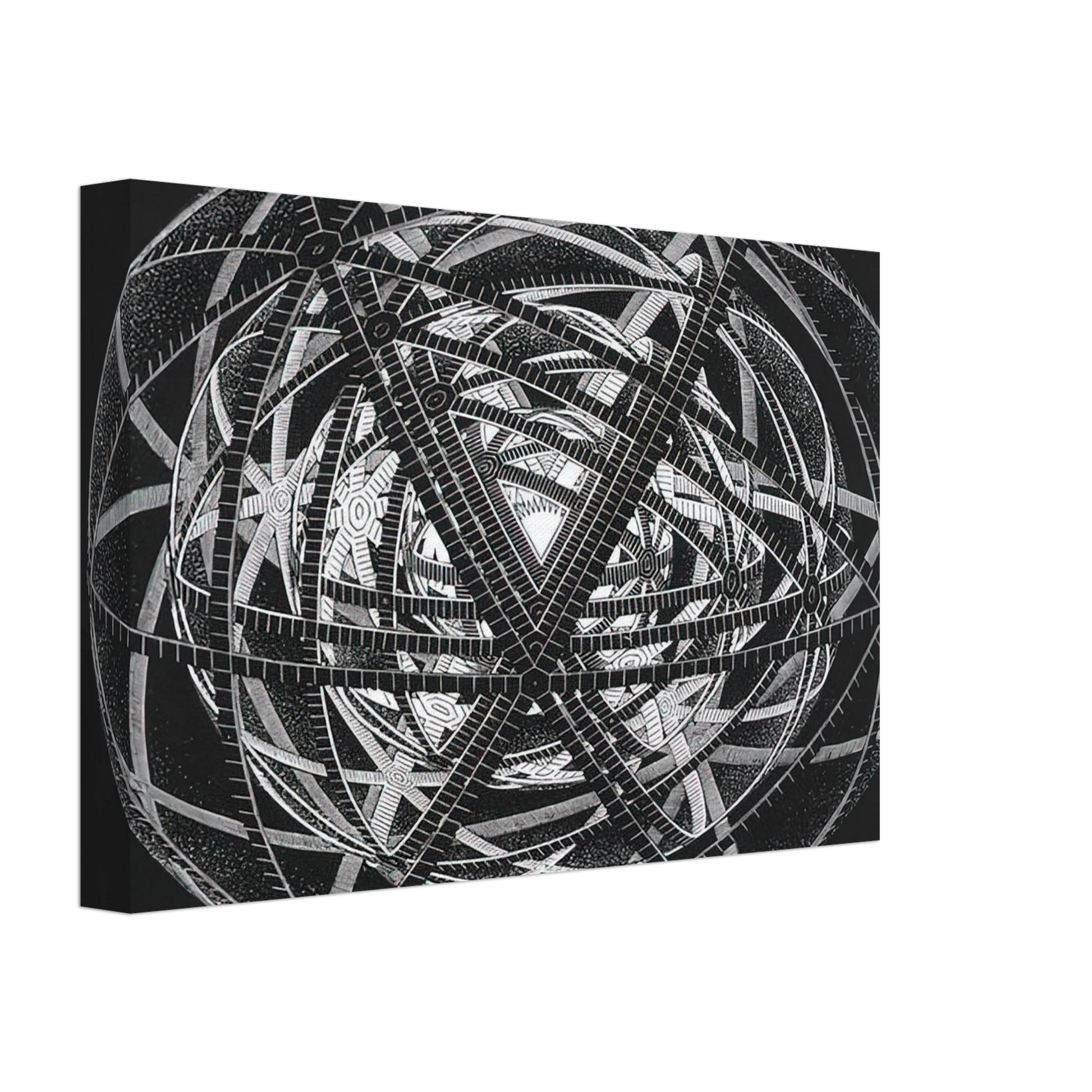 MC Escher - CONCENTRIC RINDS Canvas - 40x60 cm / 16x24 inches-canvas