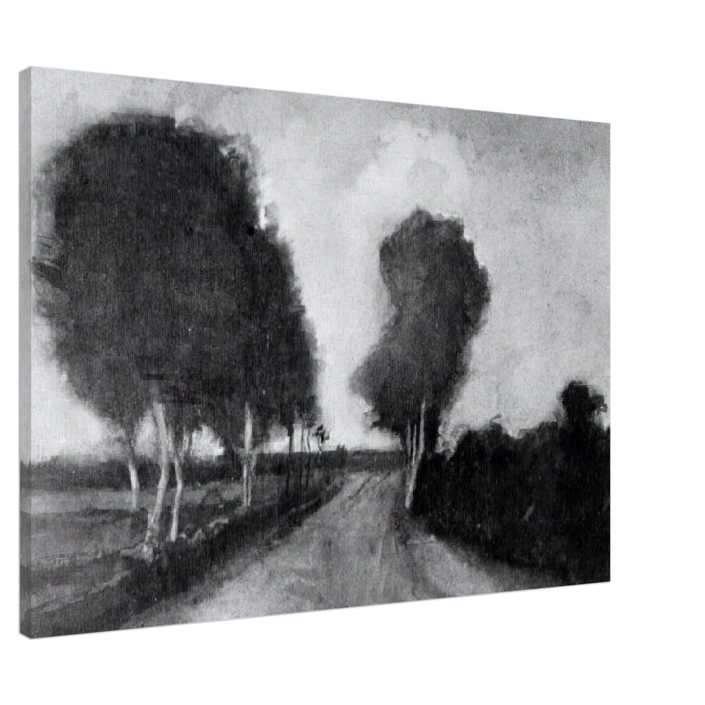 Vincent van Gogh - Country Lane with Trees Canvas - 20x30 cm / 8x12 inches-canvas