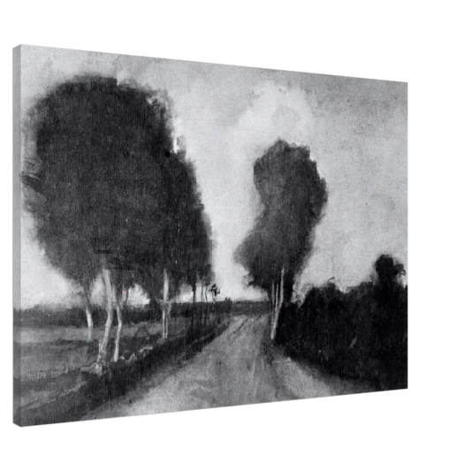 Vincent van Gogh - Country Lane with Trees Canvas - 20x30 cm / 8x12 inches-canvas