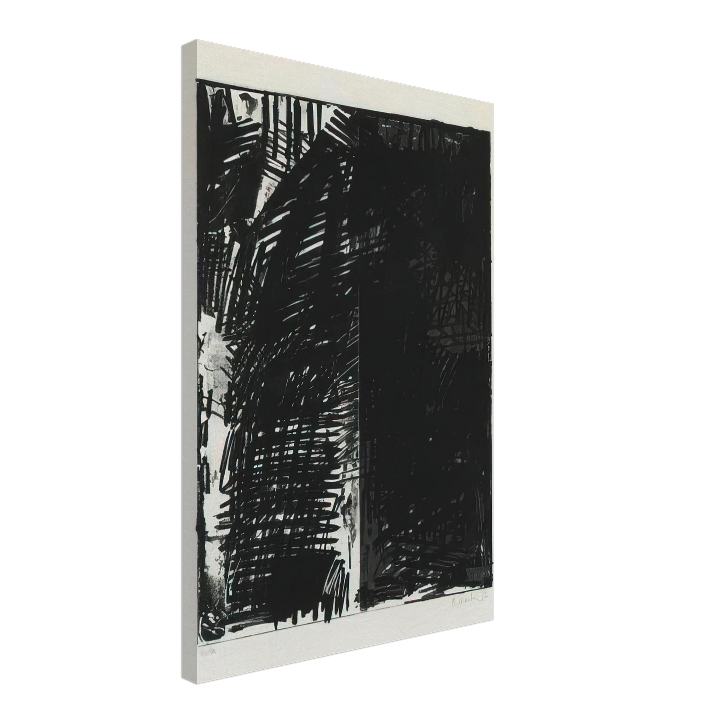 Brice Marden - Untitled Press Series - 1972 Canvas - 40x60 cm / 16x24 inches-canvas