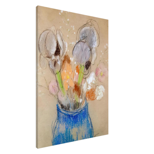 Odilon Redon - BOUQUET OF FLOWERS 4 Canvas - 20x30 cm / 8x12 inches-canvas