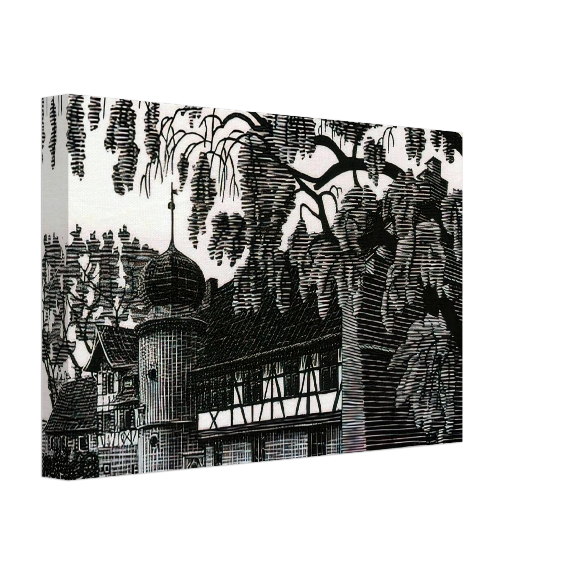 MC Escher - ESCHER (12) Canvas - 40x60 cm / 16x24 inches-canvas