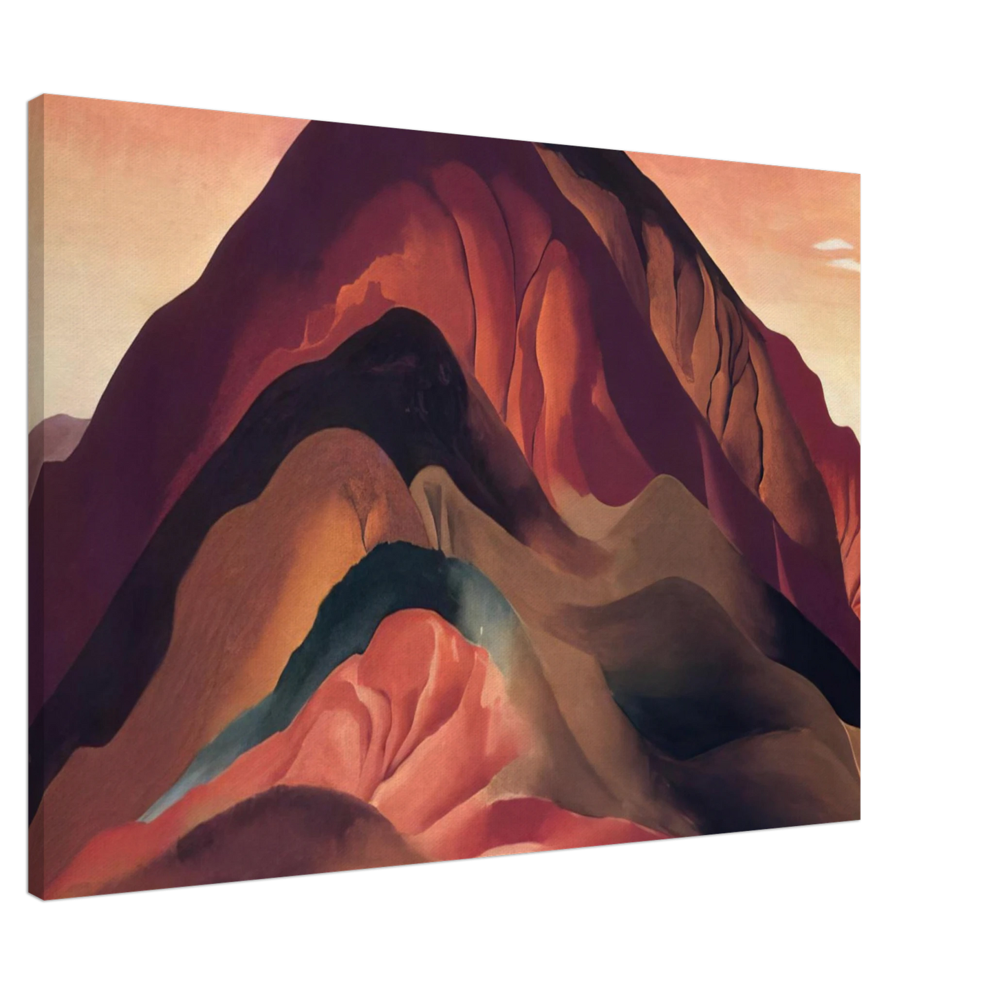 Georgia O'Keeffe - Rust Red Hills Canvas - 20x30 cm / 8x12 inches-canvas