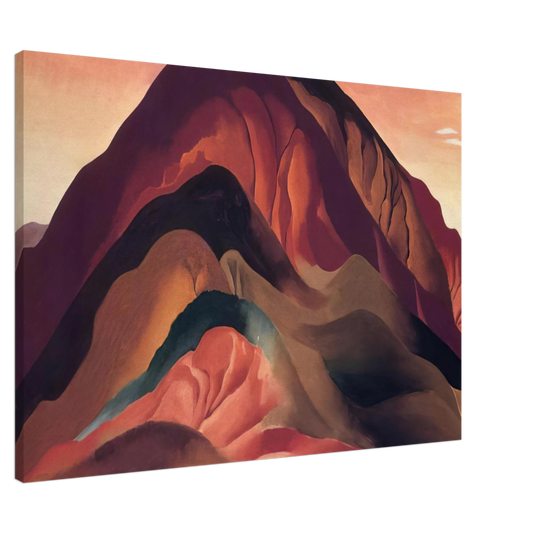 Georgia O'Keeffe - Rust Red Hills Canvas - 20x30 cm / 8x12 inches-canvas