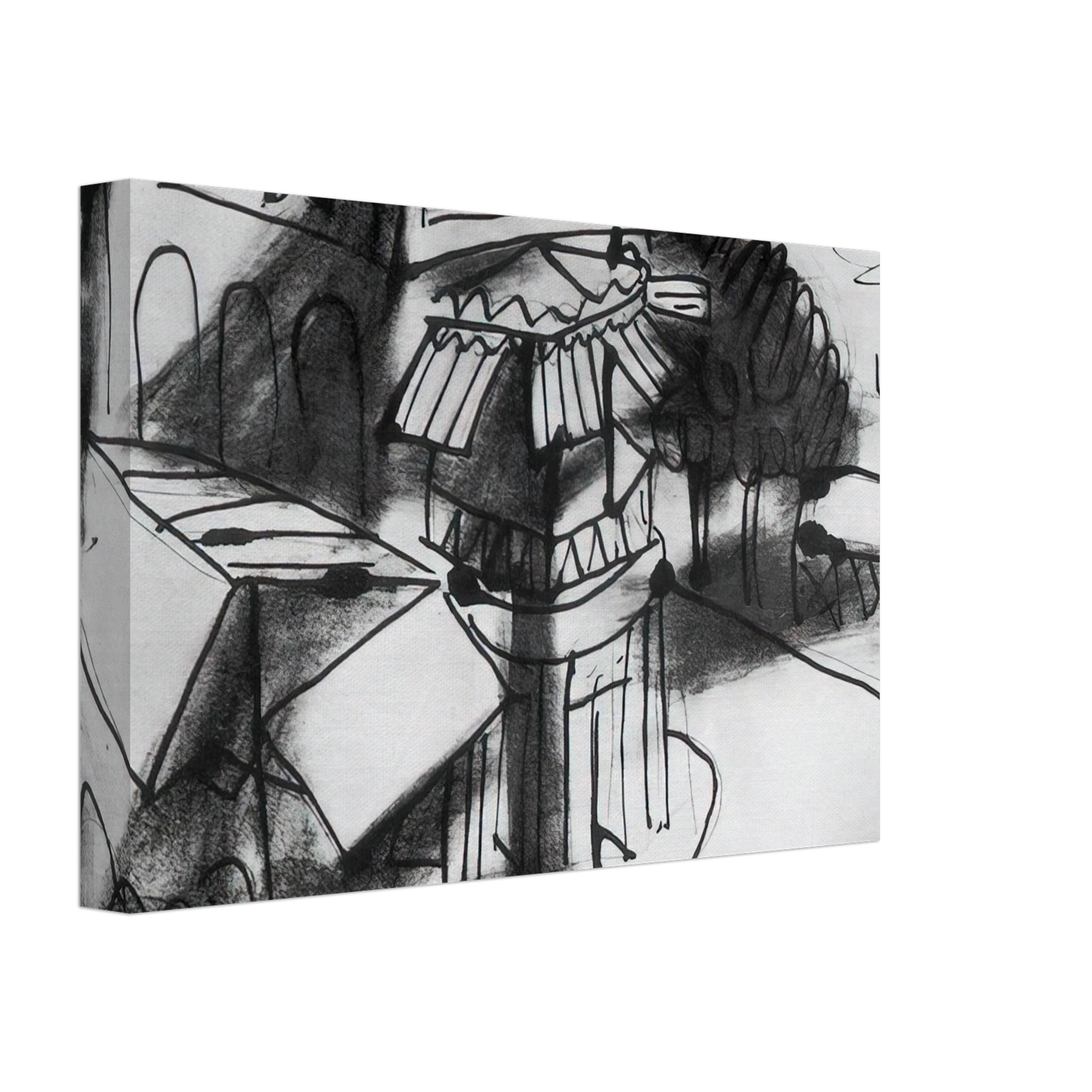 Pablo Picasso - Cafe in Royan - 1940 Canvas - 70x100 cm / 28x40 inches-canvas