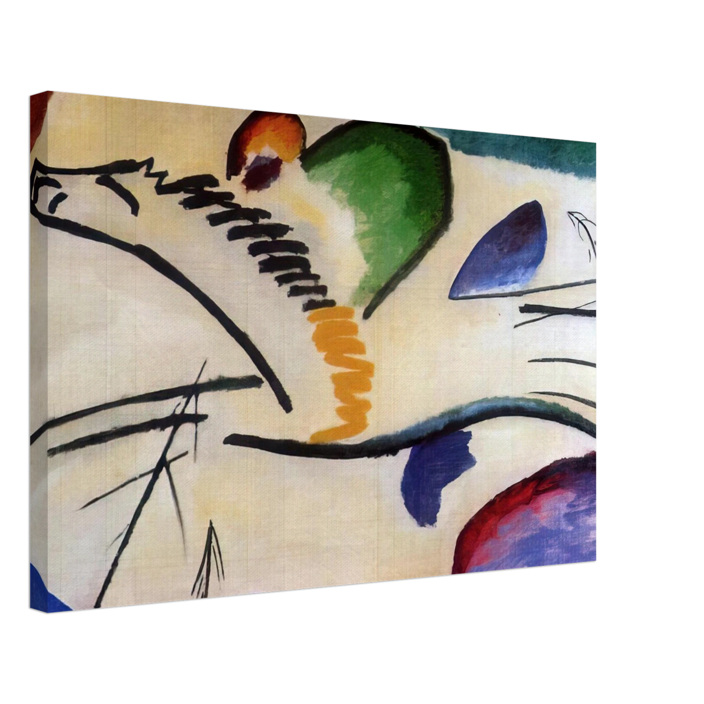 Wassily Kandinsky - LYRICAL LYRICS 1911 Canvas - 40x60 cm / 16x24 inches-canvas