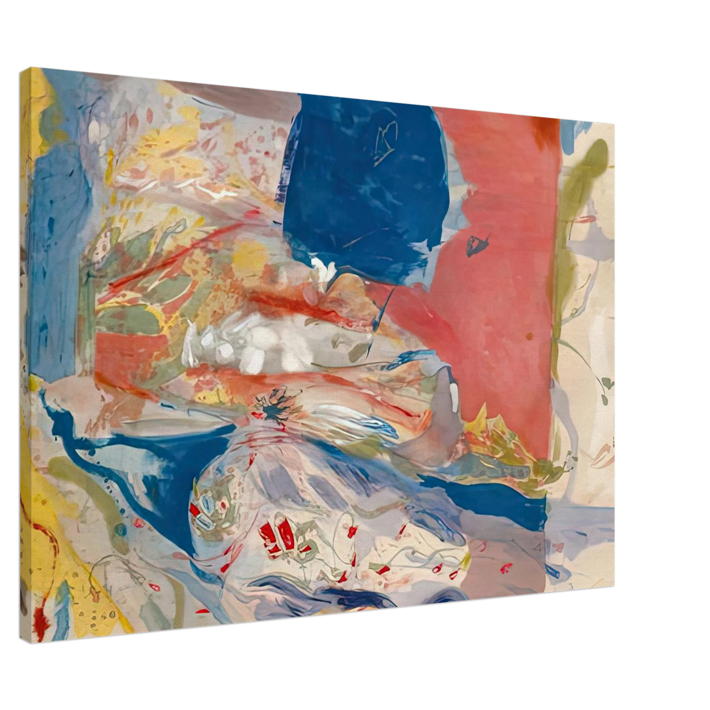 Helen Frankenthaler - Lorelei, 1957- Canvas - 20x30 cm / 8x12 inches-canvas