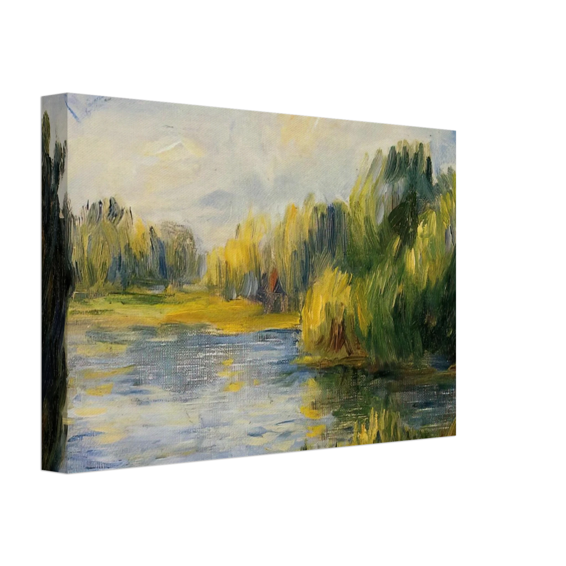 Pierre-Auguste Renoir - The Banks of the River Canvas - 40x60 cm / 16x24 inches-canvas