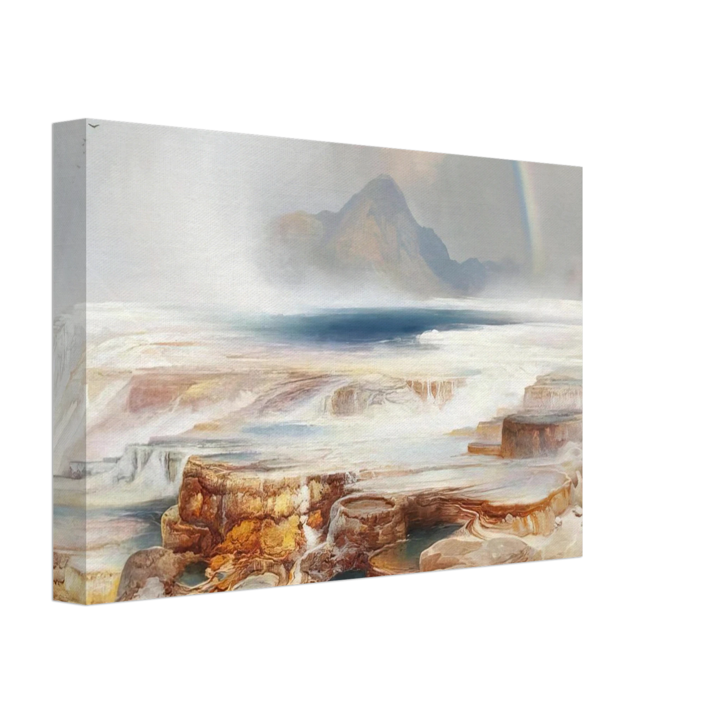 Thomas Moran - Hot Springs of the Yellowstone Canvas - 70x100 cm / 28x40 inches-canvas