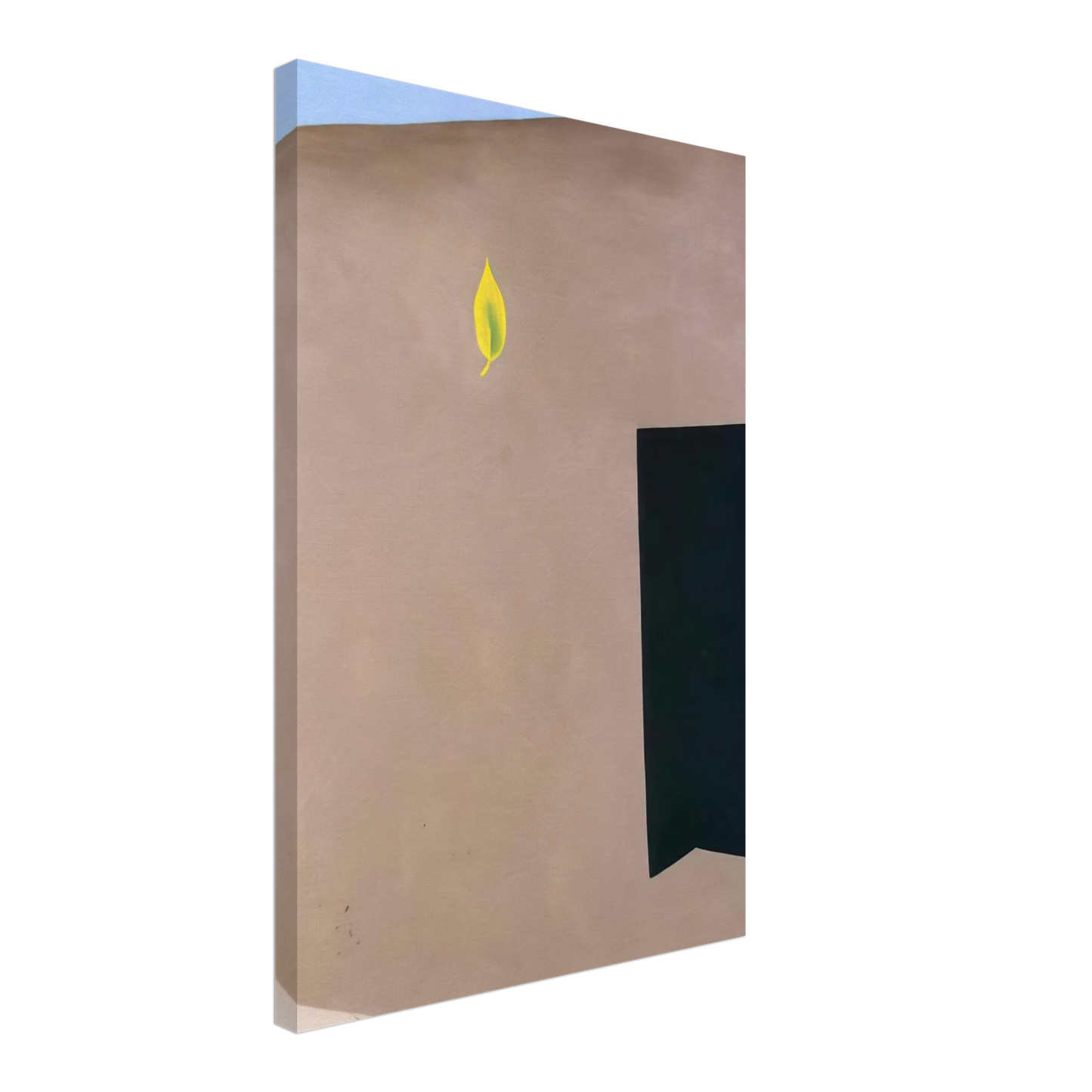 Georgia O'Keeffe - Patio Door with Green Leaf Canvas - 40x60 cm / 16x24 inches-canvas