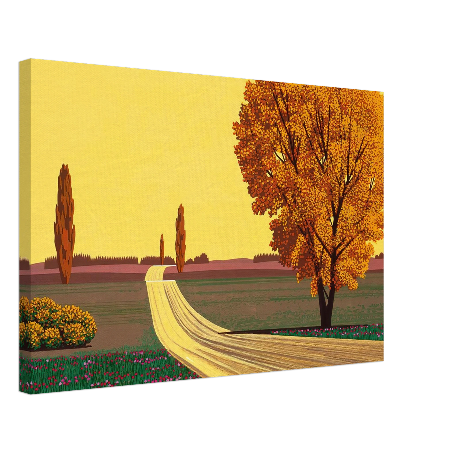 Hiroshi Nagai - Autumn Canvas - 70x100 cm / 28x40 inches-canvas