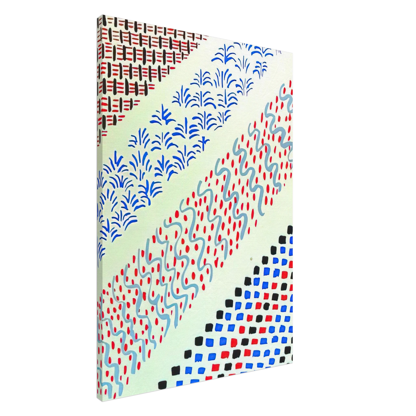 Sonia Delaunay - COMPOSITION 27 Canvas - 20x30 cm / 8x12 inches-canvas