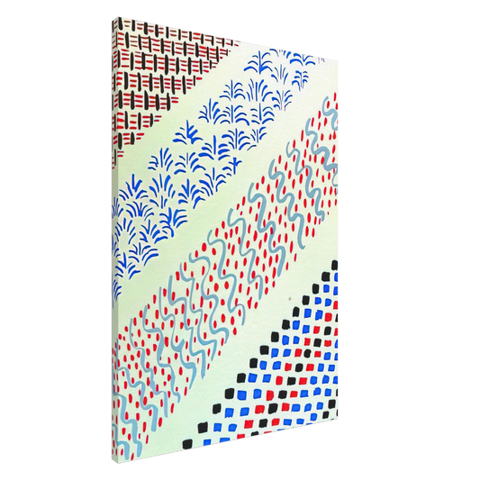 Sonia Delaunay - COMPOSITION 27 Canvas - 20x30 cm / 8x12 inches-canvas