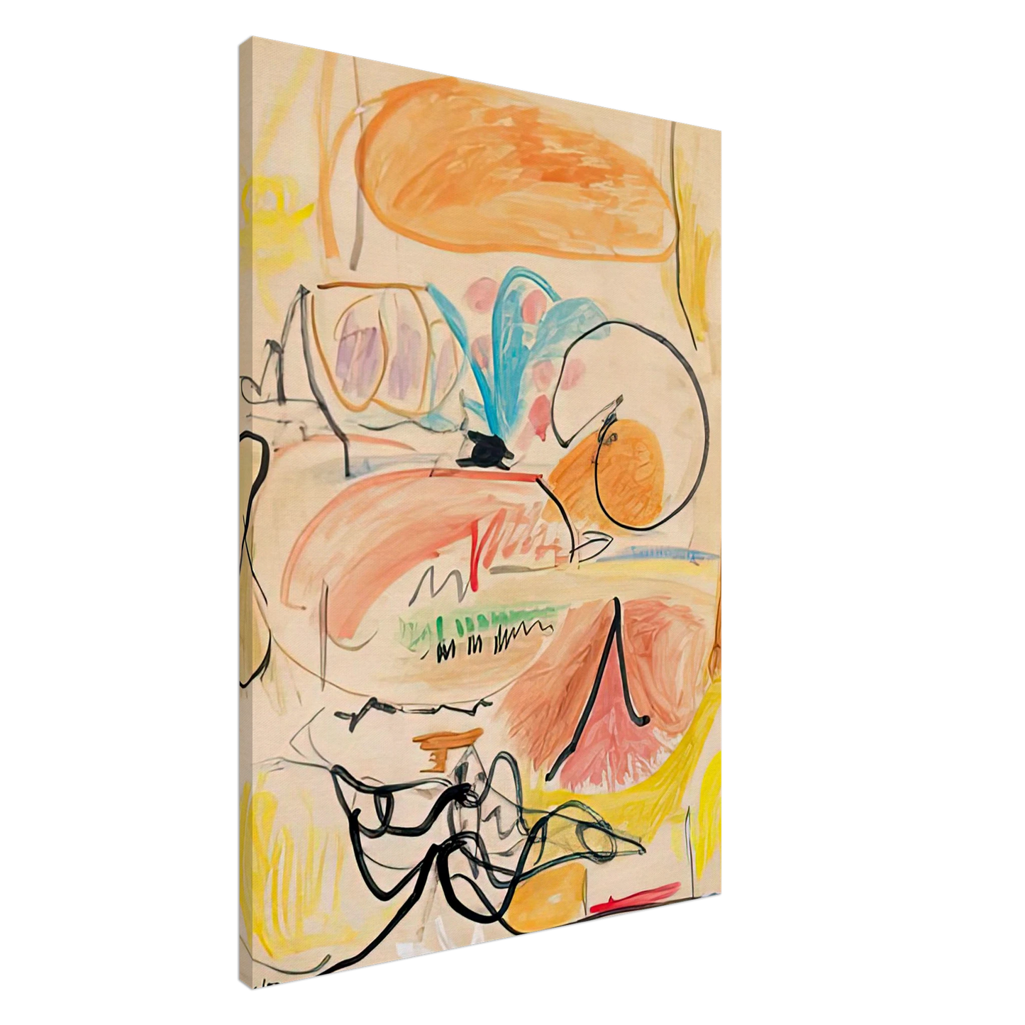 Helen Frankenthaler - Window Shade No. 1, 1952- Canvas - 20x30 cm / 8x12 inches-canvas