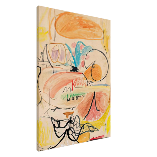 Helen Frankenthaler - Window Shade No. 1, 1952- Canvas - 20x30 cm / 8x12 inches-canvas