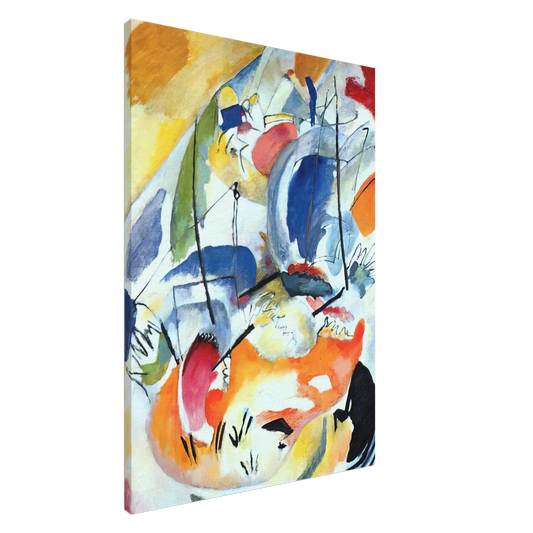 Wassily Kandinsky - IMPROVISATION 31 SEA BATTLE 1913 Canvas - 20x30 cm / 8x12 inches-canvas