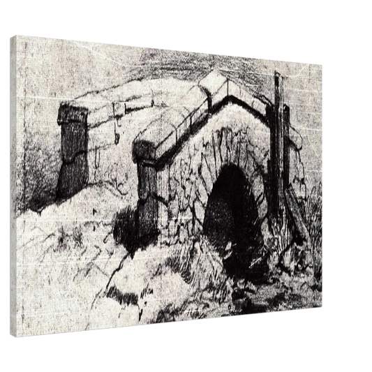 Vincent van Gogh - The Bridge Canvas - 20x30 cm / 8x12 inches-canvas