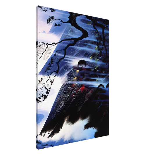 Eyvind Earle - Fog Light Canvas - 20x30 cm / 8x12 inches-canvas