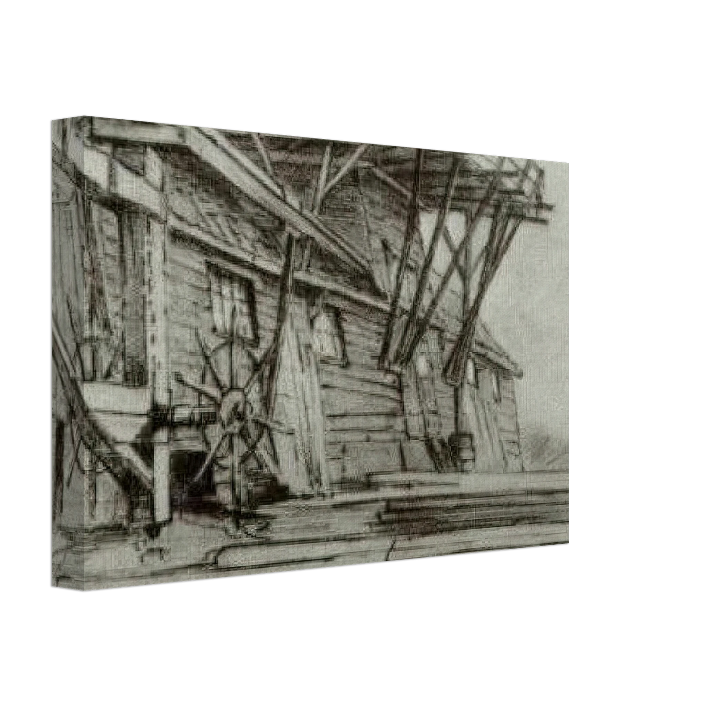 Vincent van Gogh - Saw Mill Canvas - 70x100 cm / 28x40 inches-canvas