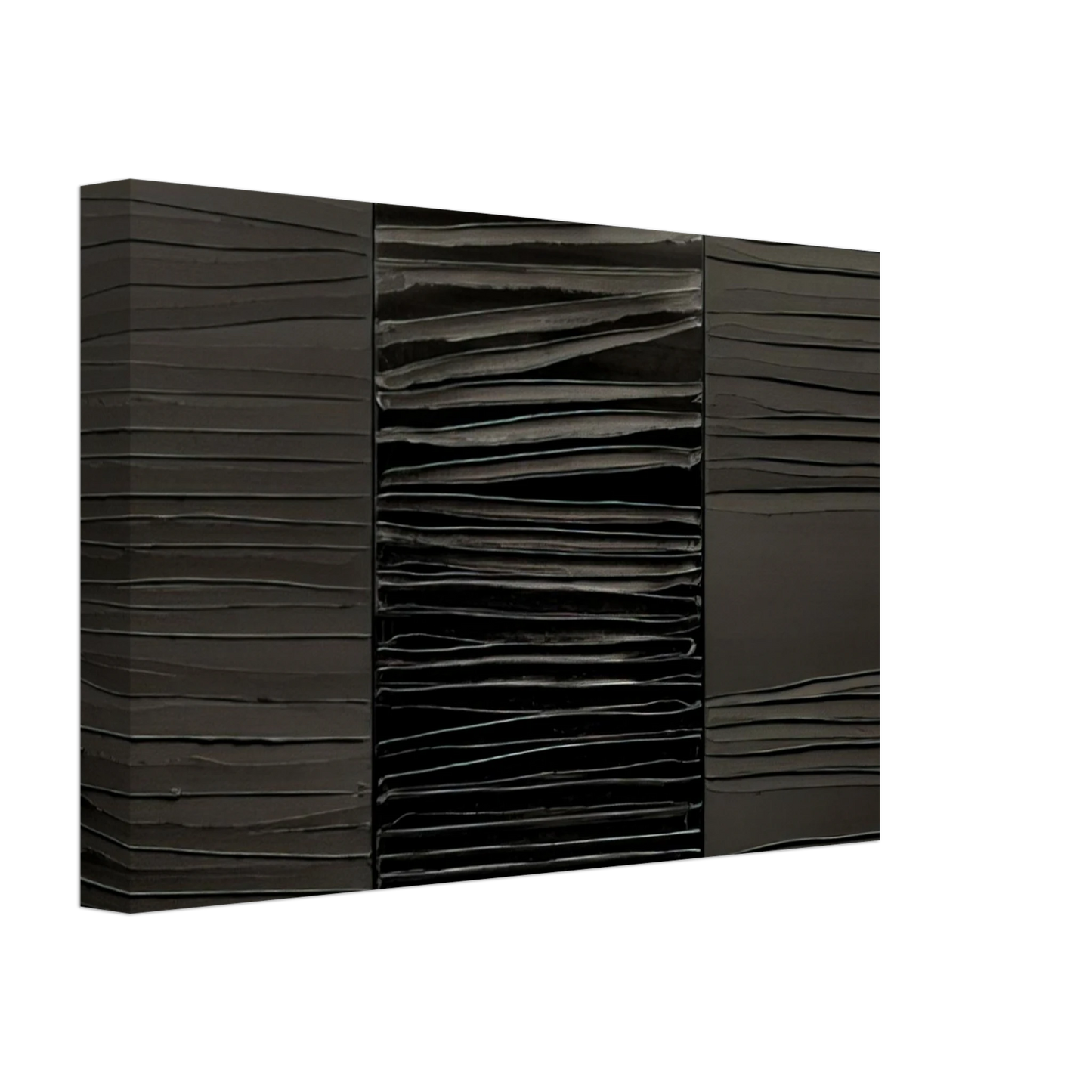 Pierre Soulages - Peinture 227 x 306 cm, 2 Mars 2009 - 2009 Canvas - 40x60 cm / 16x24 inches-canvas