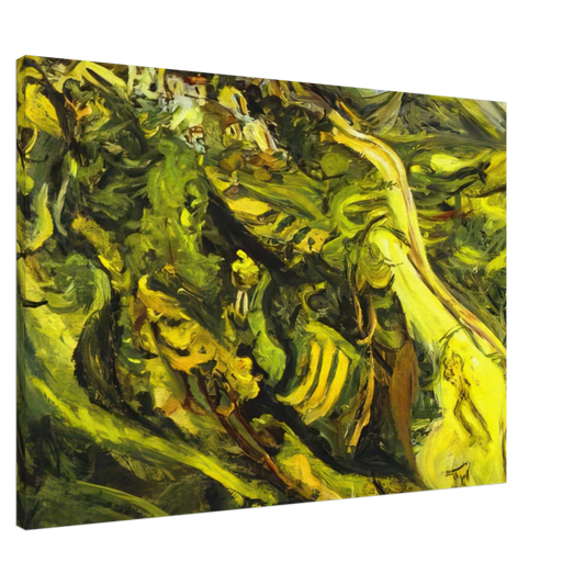 Chaim Soutine - ROAD AT CAGNES Canvas - 20x30 cm / 8x12 inches-canvas