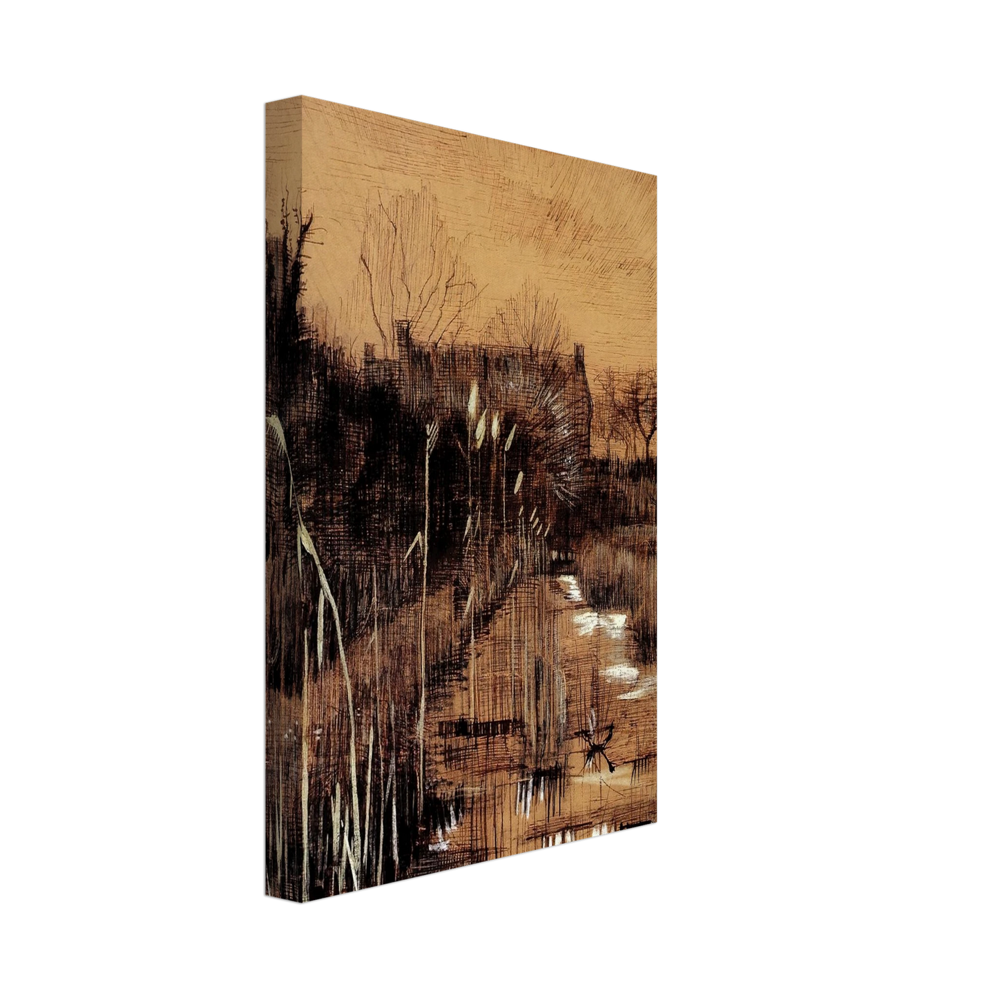 Vincent van Gogh - Ditch Canvas - 70x100 cm / 28x40 inches-canvas