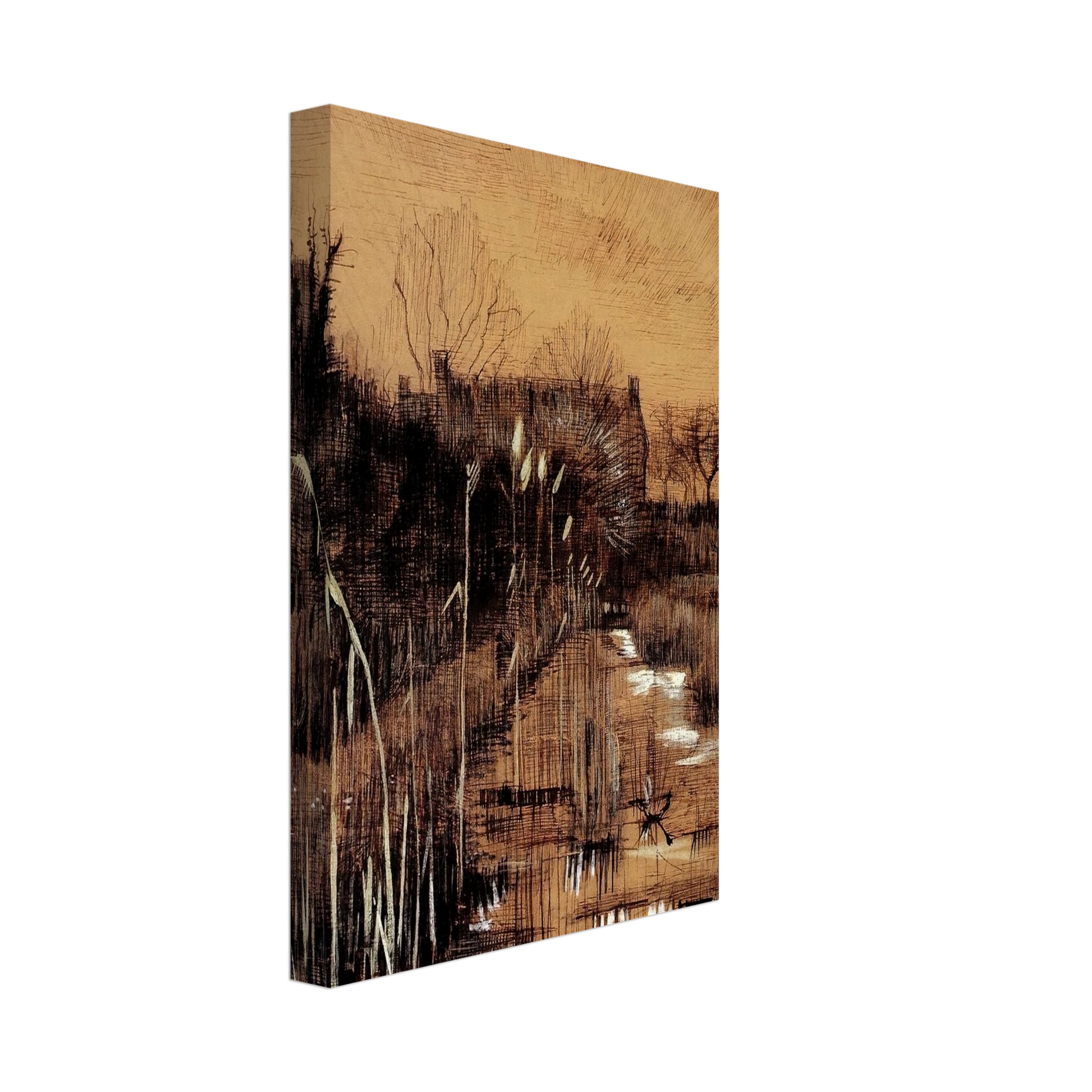 Vincent van Gogh - Ditch Canvas - 70x100 cm / 28x40 inches-canvas