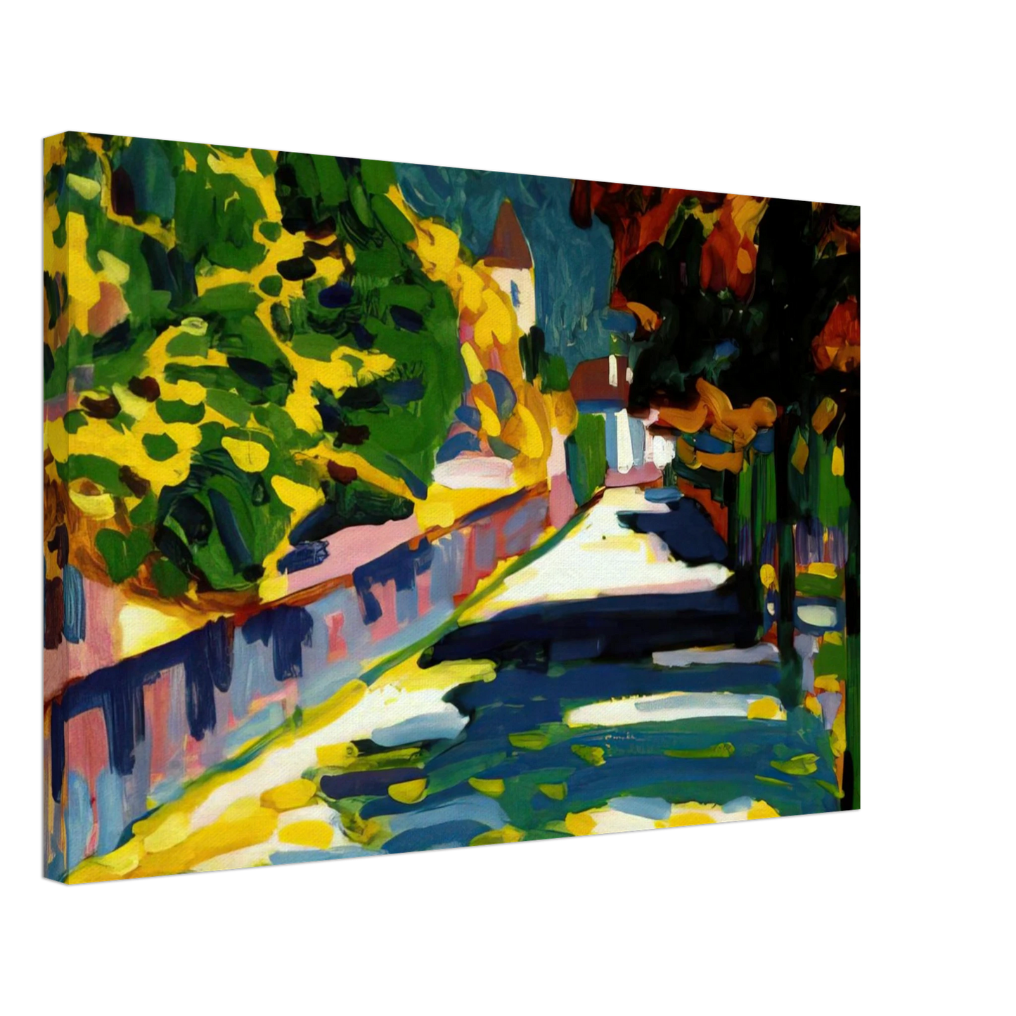 Wassily Kandinsky - AUTUMN IN BAVARIA 1908 Canvas - 70x100 cm / 28x40 inches-canvas