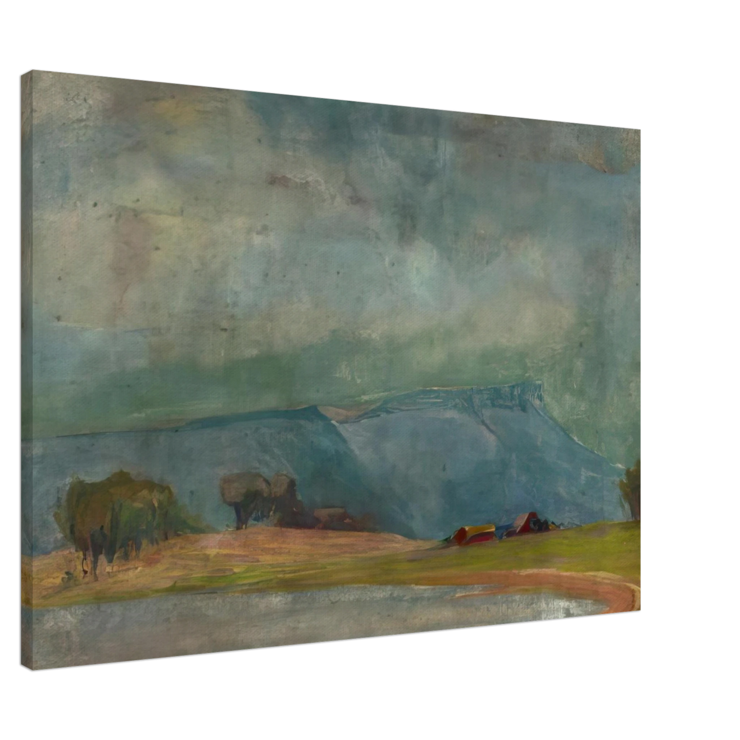 Xavier Martinez - Dodge Ranch - Tonalism Canvas - 20x30 cm / 8x12 inches-canvas