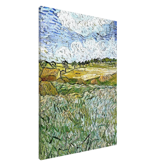 Vincent van Gogh - The Plain at Auvers Canvas - 20x30 cm / 8x12 inches-canvas
