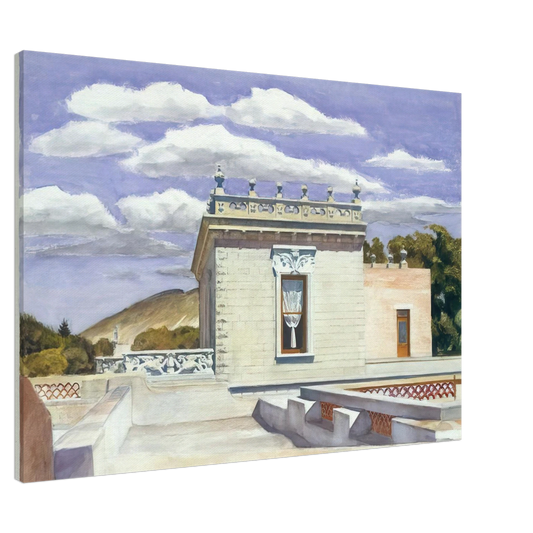 Edward Hopper - Saltillo Mansion Canvas - 20x30 cm / 8x12 inches-canvas