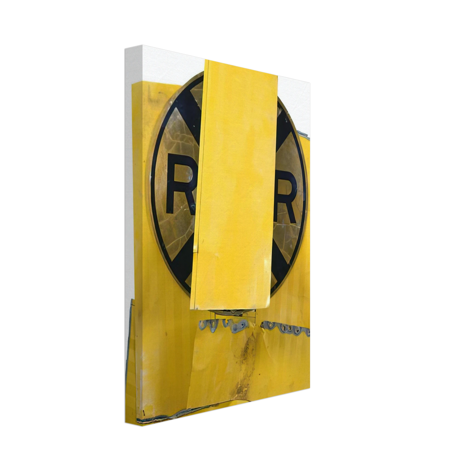 Robert Rauschenberg - YELLOW VISOR GLUT 1989 Canvas - 40x60 cm / 16x24 inches-canvas