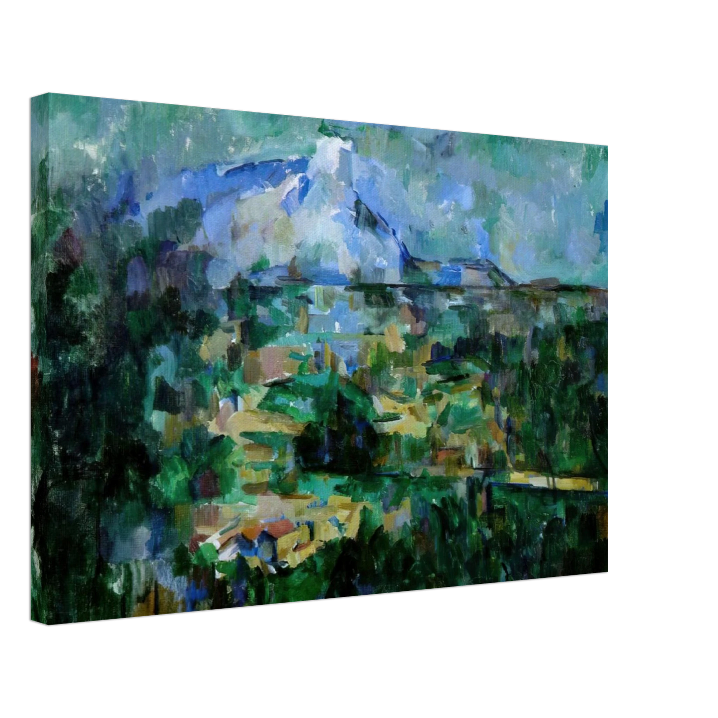 Paul Cezanne - Montagne Sainte-Victoire from Lauves Canvas - 40x60 cm / 16x24 inches-canvas