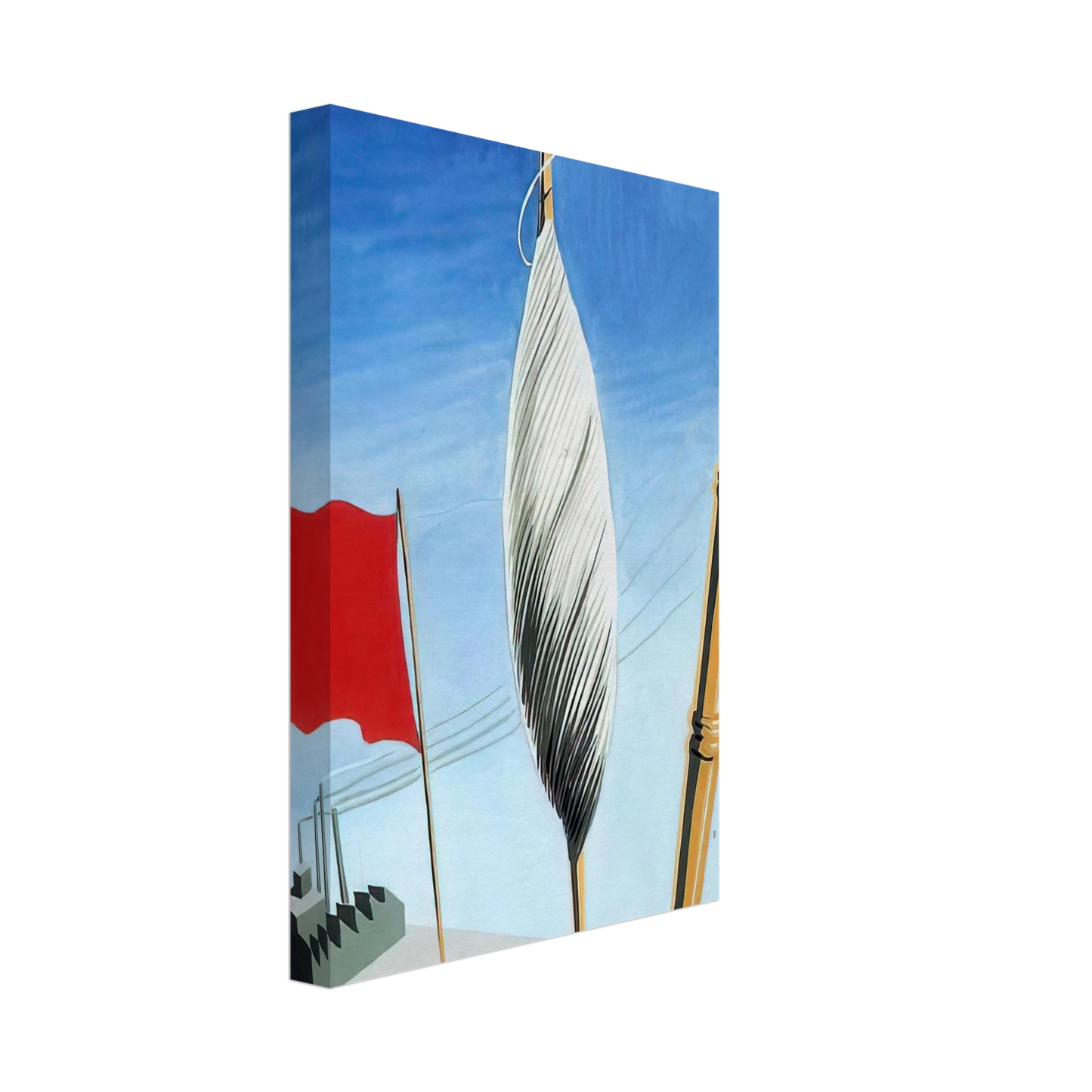 Rene Magritte - PROJECT OF POSTER THE CENTER OF TEXTILE WORKERS IN BELGIUM 1938 2 Canvas - 70x100 cm / 28x40 inches-canvas