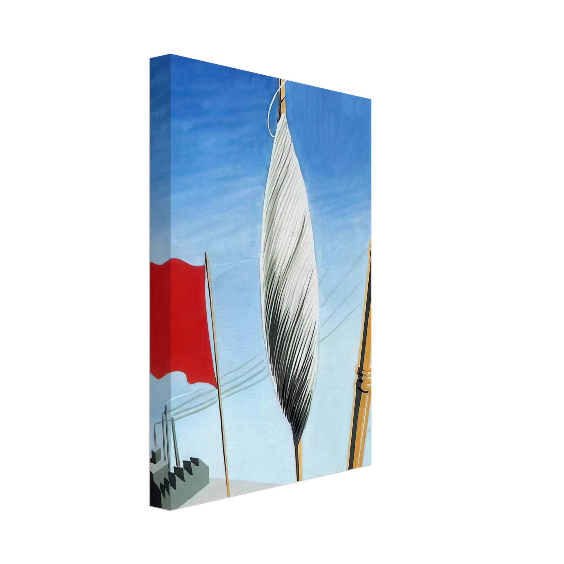 Rene Magritte - PROJECT OF POSTER THE CENTER OF TEXTILE WORKERS IN BELGIUM 1938 2 Canvas - 70x100 cm / 28x40 inches-canvas