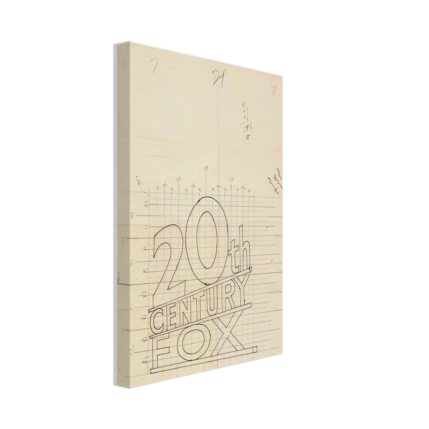 Edward Ruscha - TRADEMARK GRID 1962 Canvas - 70x100 cm / 28x40 inches-canvas