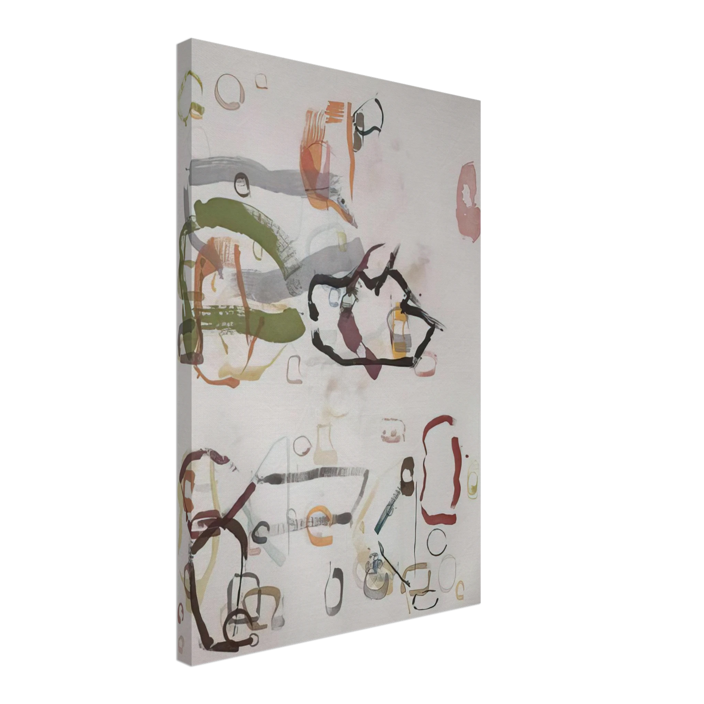 John Cage - 75 Stones - 1989 Canvas - 40x60 cm / 16x24 inches-canvas