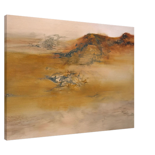 Zao Wou-Ki - 19 10 2001 2001 Canvas - 20x30 cm / 8x12 inches-canvas