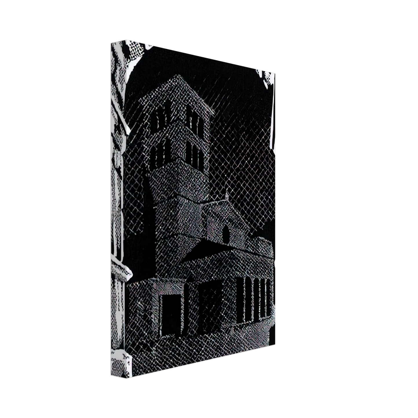 MC Escher - NOCTURNAL ROME 3 Canvas - 40x60 cm / 16x24 inches-canvas