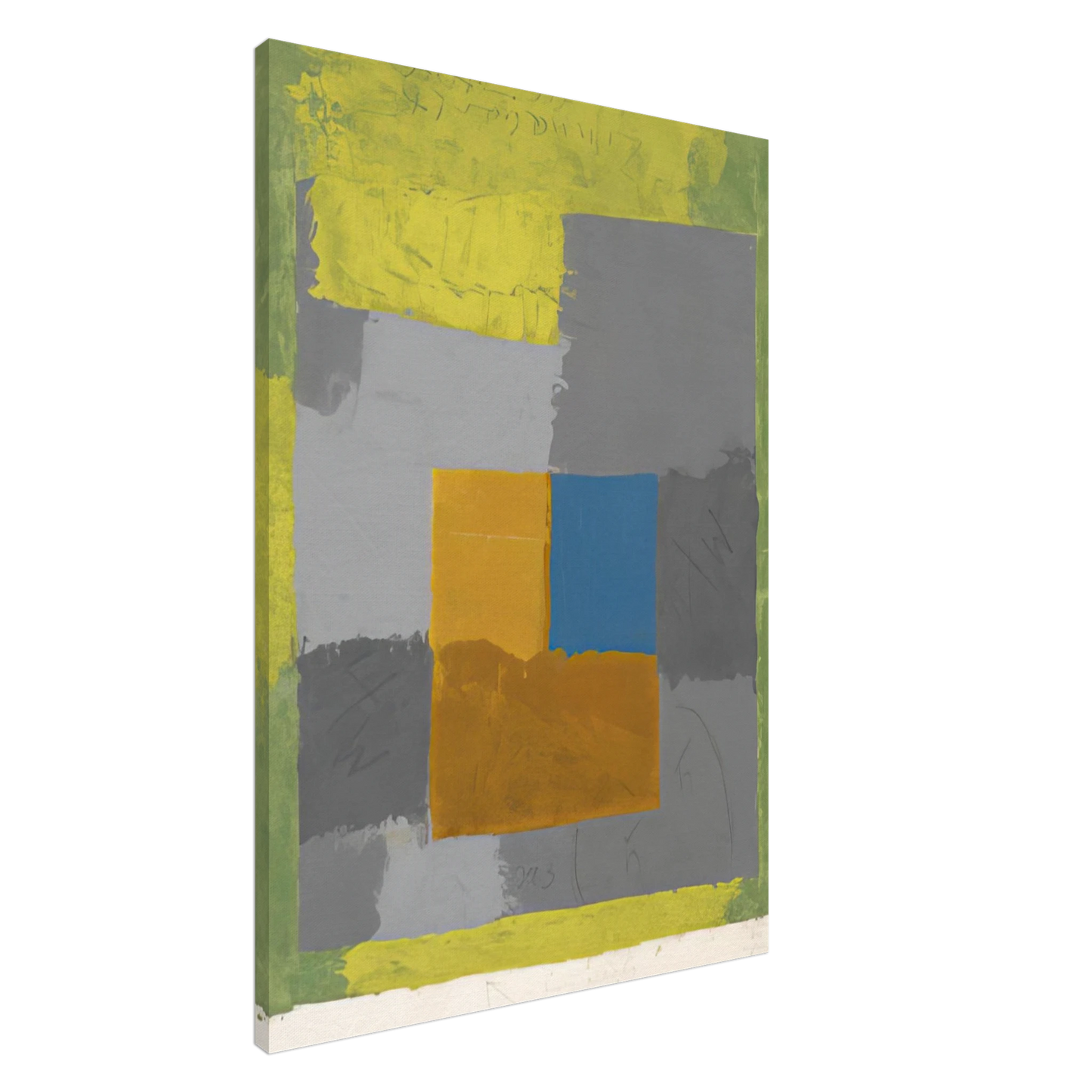 Josef Albers - STUDY FOR HOMAGE TO THE SQUARE 2 Canvas - 20x30 cm / 8x12 inches-canvas