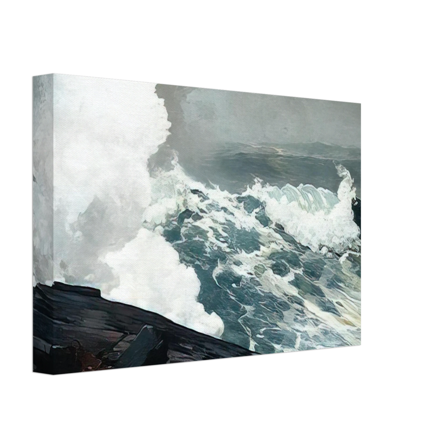 Winslow Homer - NORTHEASTER Canvas - 40x60 cm / 16x24 inches-canvas