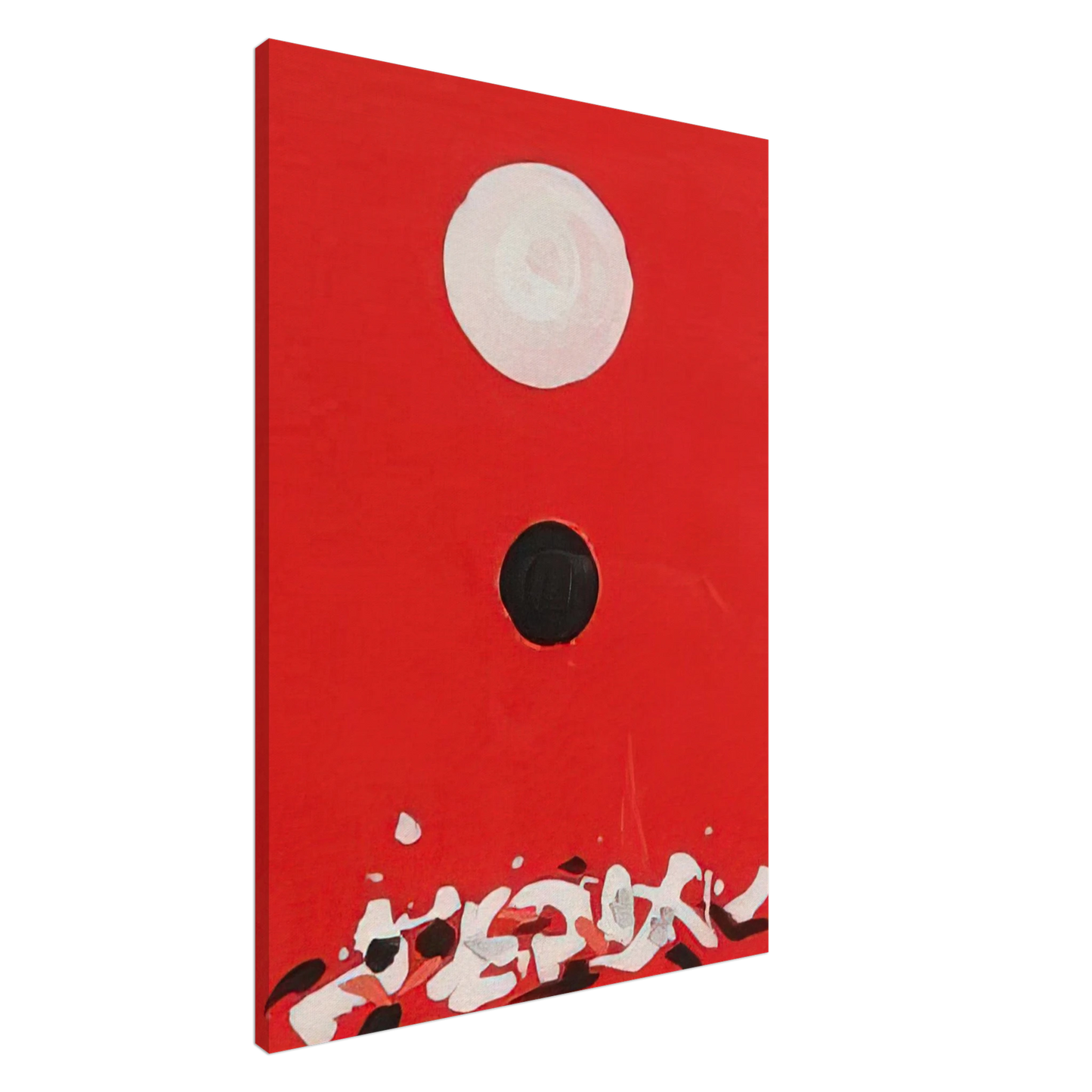 Adolph Gottlieb - Crimson Ground - 1972 Canvas - 20x30 cm / 8x12 inches-canvas