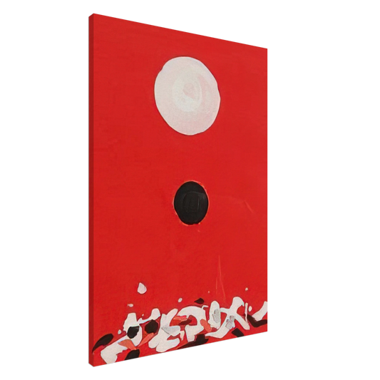 Adolph Gottlieb - Crimson Ground - 1972 Canvas - 20x30 cm / 8x12 inches-canvas