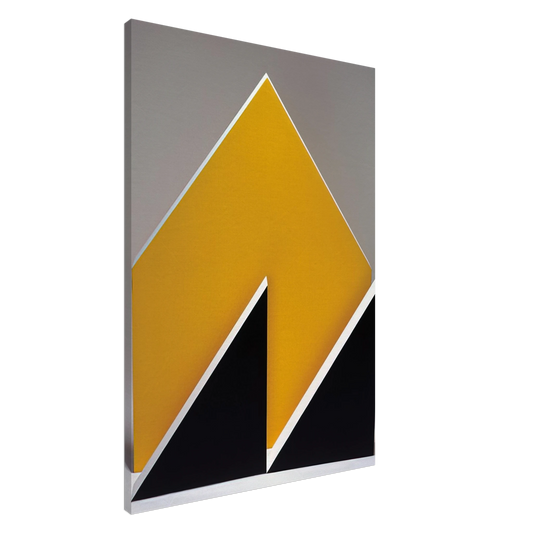 Lygia Pape - Sculpture. Black and Yellow - 1965 Canvas - 20x30 cm / 8x12 inches-canvas