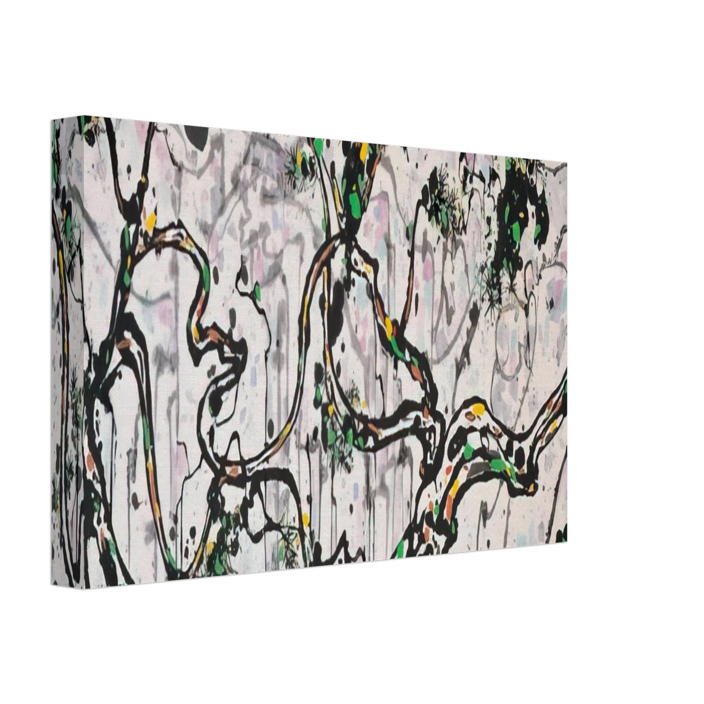 Wu Guanzhong - The Hua Mountains at Sunset - 1997 Canvas - 70x100 cm / 28x40 inches-canvas