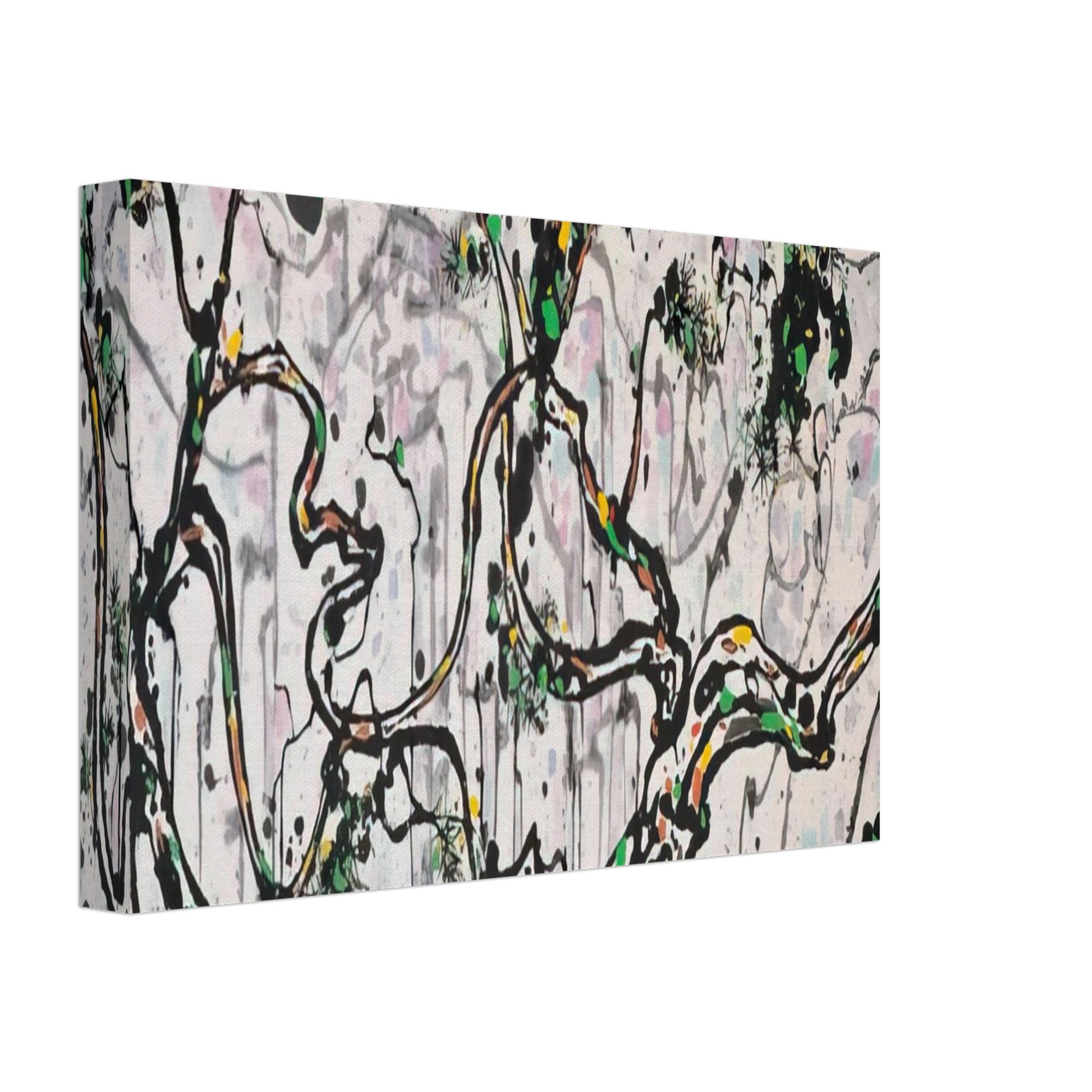 Wu Guanzhong - The Hua Mountains at Sunset - 1997 Canvas - 70x100 cm / 28x40 inches-canvas