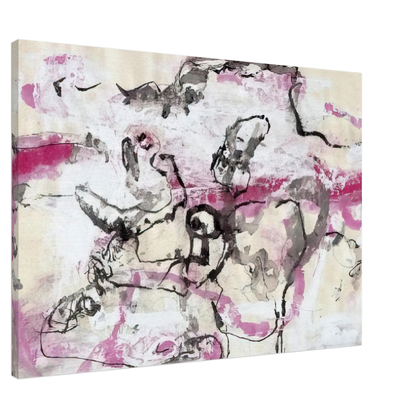 Emil Schumacher - EL-IX - 1966 Canvas - 20x30 cm / 8x12 inches-canvas