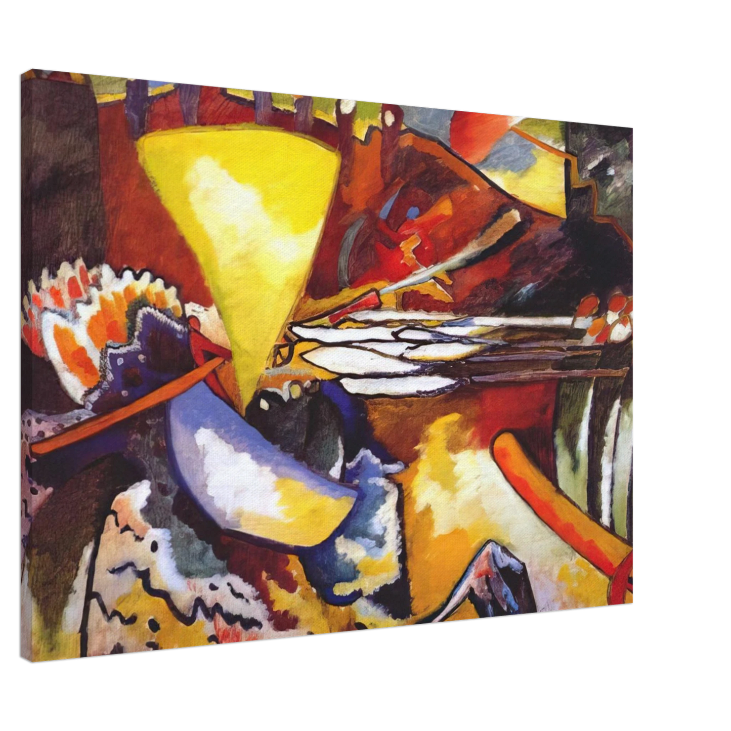 Wassily Kandinsky - IMPROVISATION 11 1910 Canvas - 20x30 cm / 8x12 inches-canvas