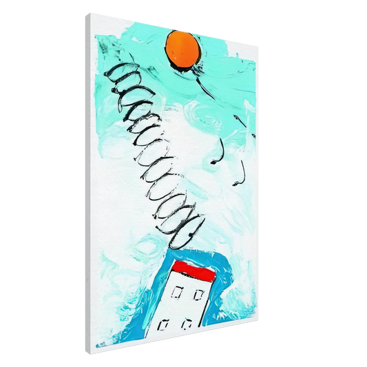 Mario Schifano - Untitled - 1990 Canvas - 20x30 cm / 8x12 inches-canvas